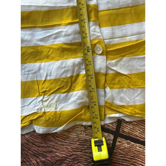 Vintage Yellow Stripe GAP button‎ up shirt size M - Picture 10 of 14